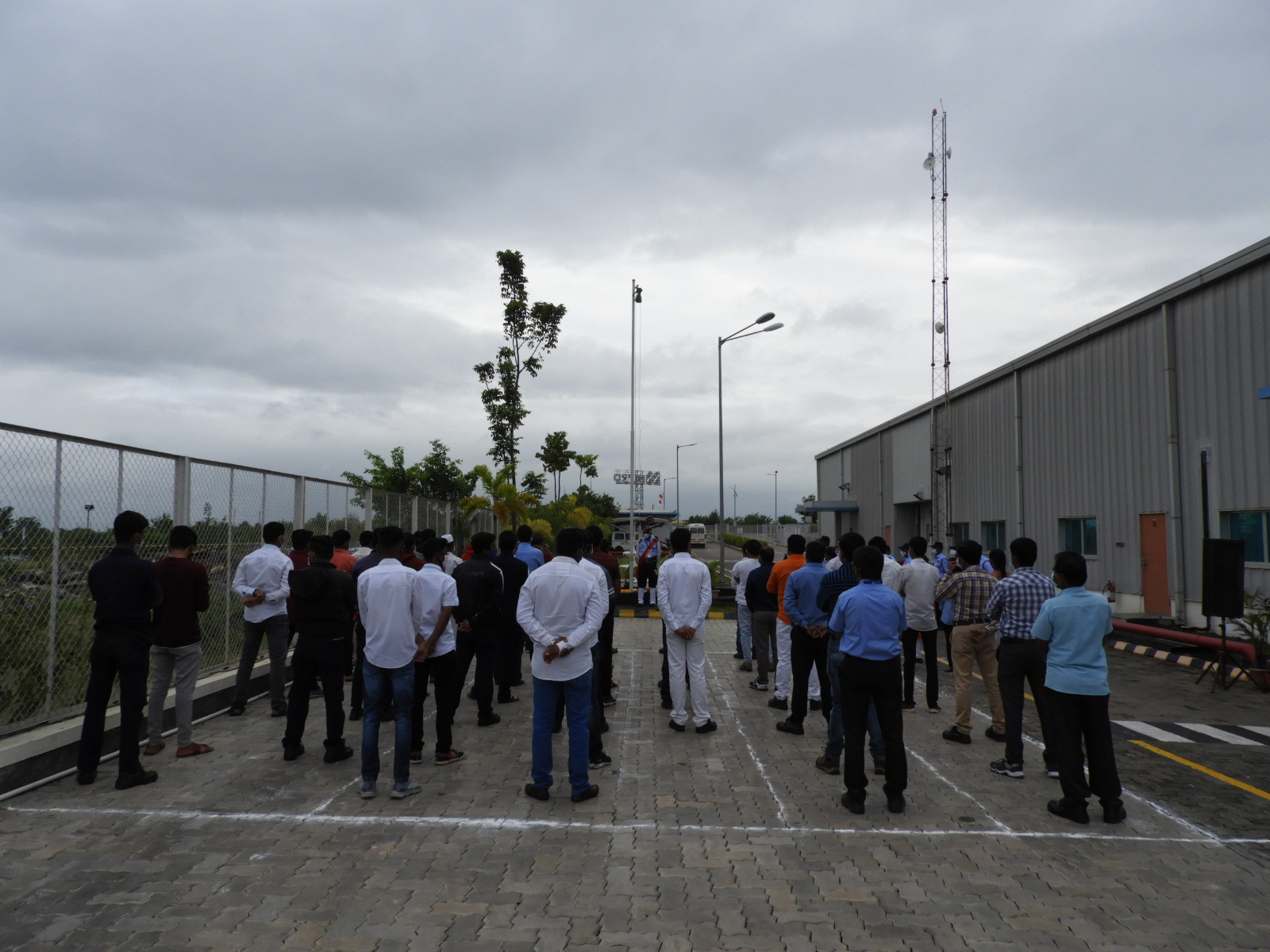 Independence Day India - flag hoisting Nipro