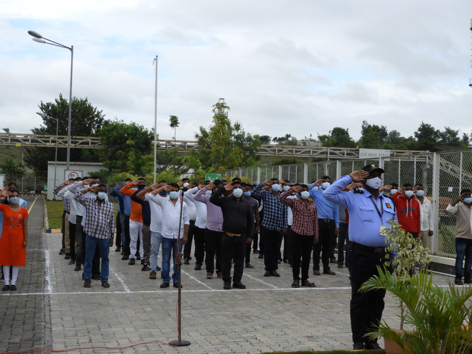 Independence Day India - flag hoisting Nipro