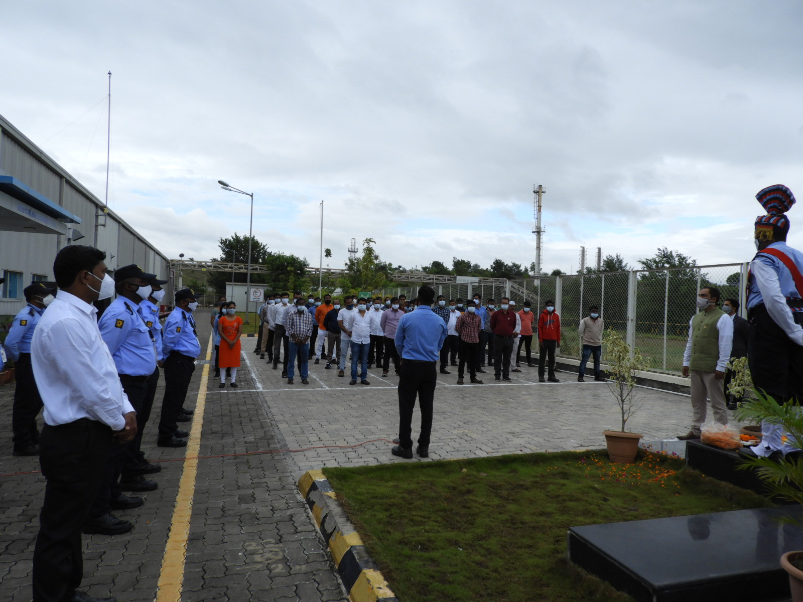 Independence Day India - flag hoisting Nipro
