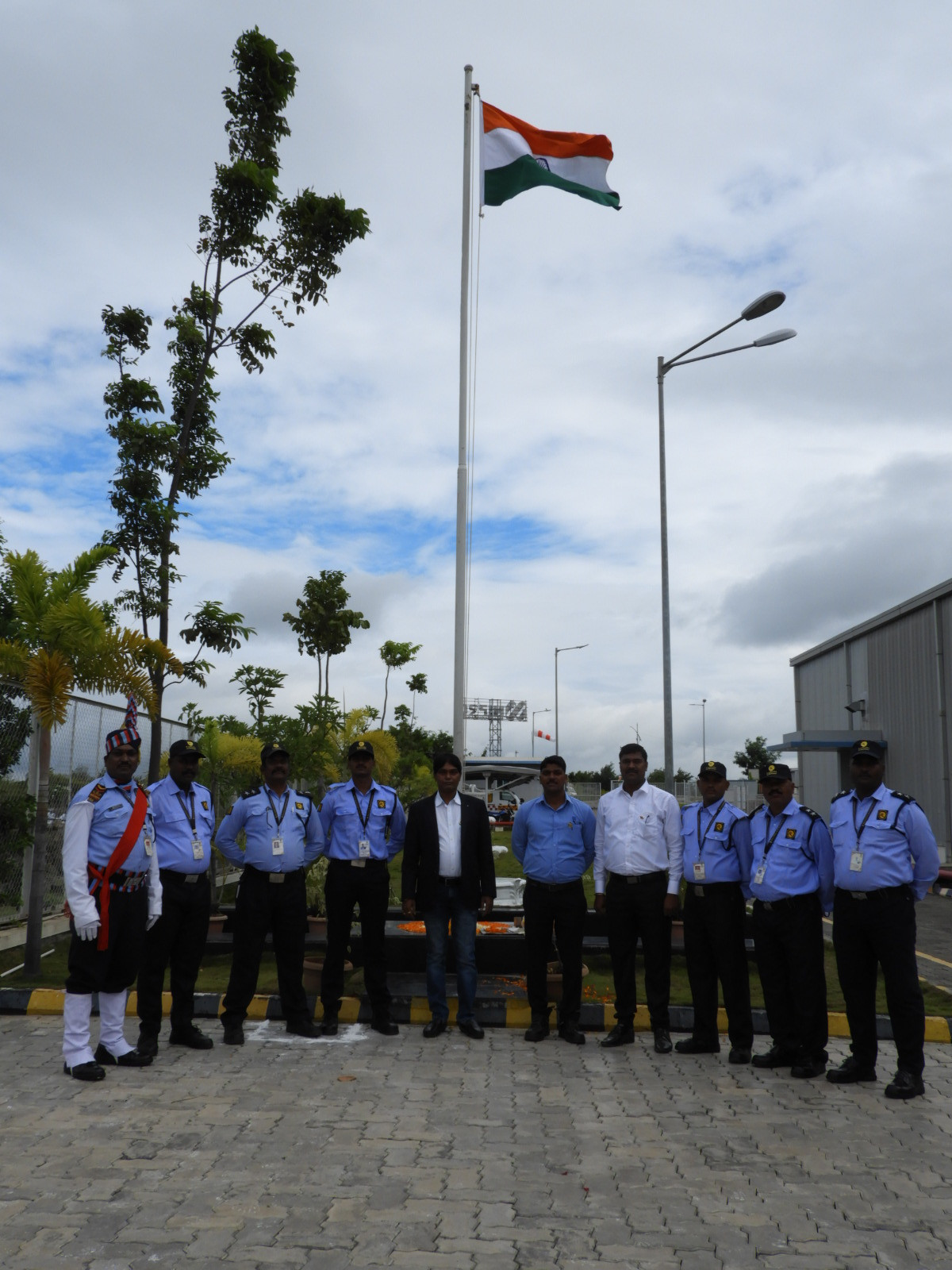 Independence Day India - flag hoisting Nipro